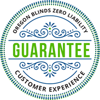 Oregon Blinds customer experience guarantee badge